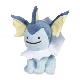 Officiële Pokemon center knuffel ditto transform Vaporeon +/- 16cm